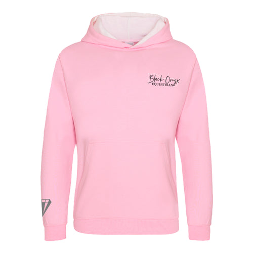 Young Talent Contrast Hoodie - Baby Pink