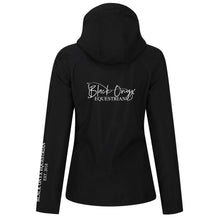 Load image into Gallery viewer, Ladies Hooded 3 Layer Soft Shell Jacket - Black