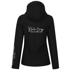 Ladies Hooded 3 Layer Soft Shell Jacket - Black
