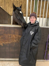 Load image into Gallery viewer, Black Onyx Equestrian Reflective All-Weather Robe