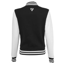Load image into Gallery viewer, Young Talent College Sweater Jacket - Black &amp; White