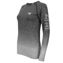 Load image into Gallery viewer, Ladies Long Sleeve Ombré Top - Grey