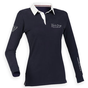 Ladies Slim Fit Premium Rugby Shirt - Navy