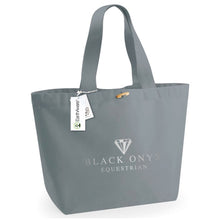 Load image into Gallery viewer, Black Onyx EarthAware® Organic Tote Bag XL - Grey