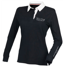 Load image into Gallery viewer, Ladies Slim Fit Premium Rugby Shirt - Black
