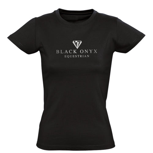 Ladies Imperial Metallic T-Shirt - Black