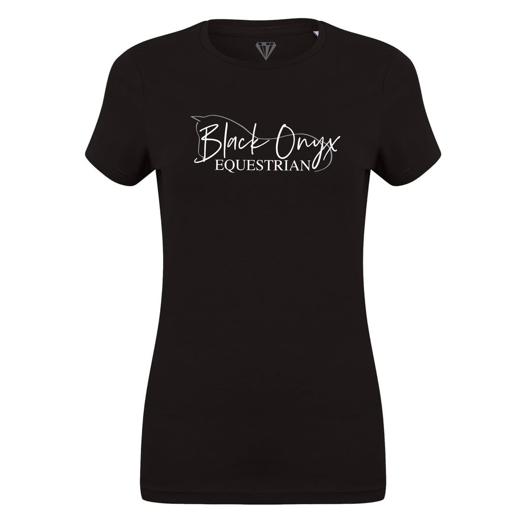Ladies Super Soft Crew Neck T-Shirt - Black