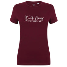 Load image into Gallery viewer, Ladies Super Soft Crew Neck T-Shirt - Burgundy