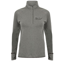 Load image into Gallery viewer, Ladies Performance Zip Up Base Layer - Grey