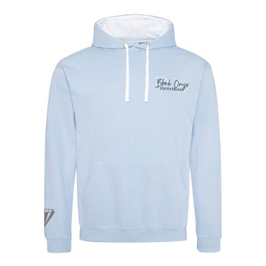 Unisex Contrast Hoodie - Light Blue