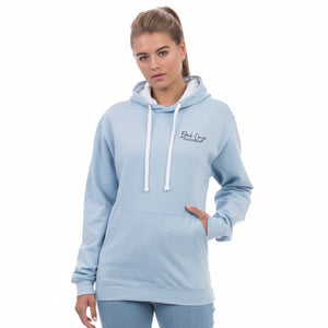 Unisex Contrast Hoodie - Light Blue