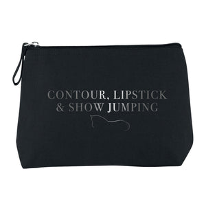 Show Jumping Cosmetic Bag - Black