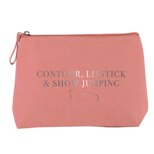 Show Jumping Cosmetic Bag - Dusty Pink