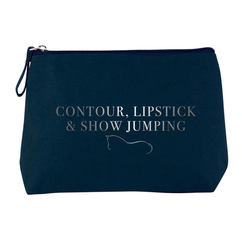 Show Jumping Cosmetic Bag - Navy