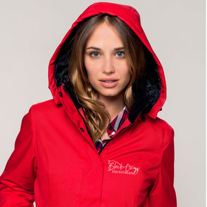 Ladies Parka Jacket - Red